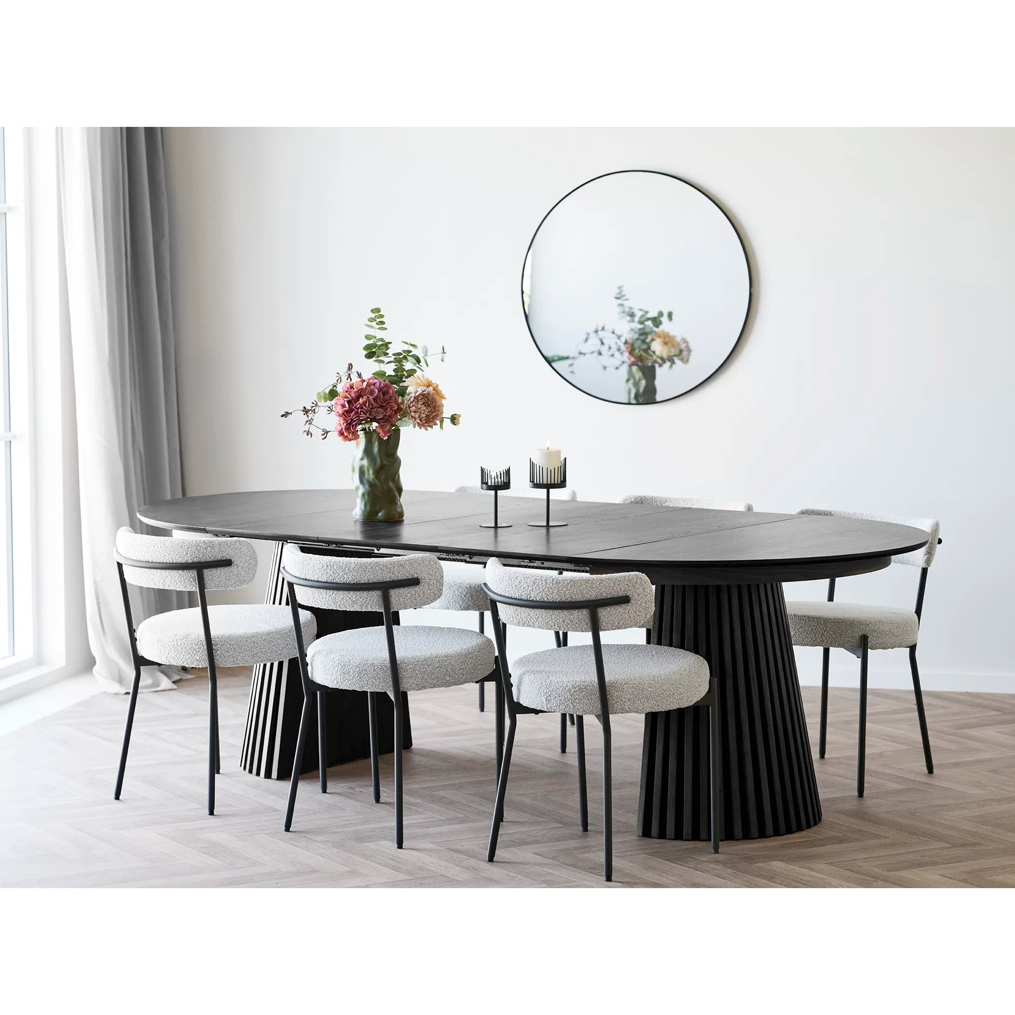 Kerzenhalter-Set „Cavallo Duo“ – Stahl in Schwarz