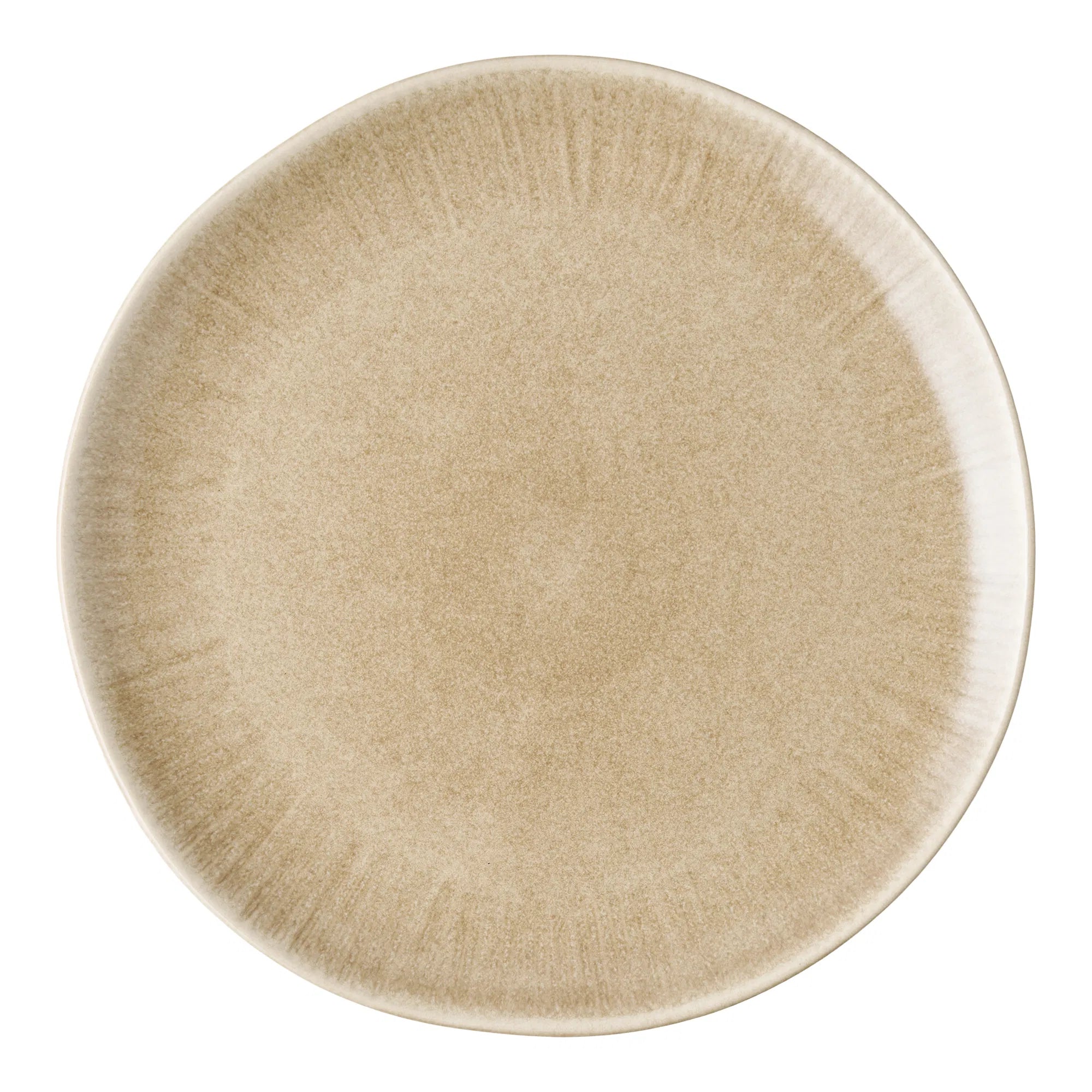 Teller Keldira – aus Steingut gefertigt in beige (4er Set)