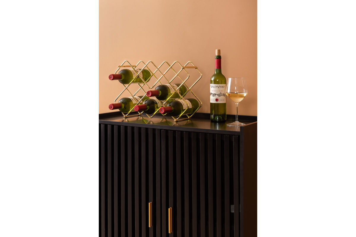 Weinregal Selio – Wandregal aus Eisen für stilvolle Weinlagerung