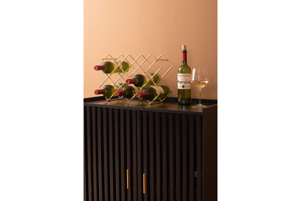 Weinregal Selio – Wandregal aus Eisen für stilvolle Weinlagerung