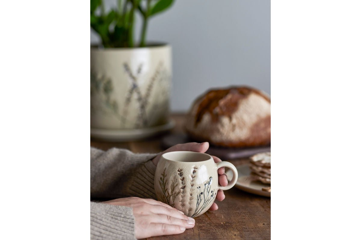 Becher Velour  - aus Steingut gefertigt / 4er Set Multipack