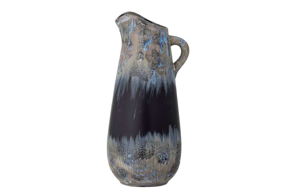 Vase „Noira“ – Steingut in Schwarz