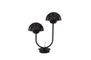 Tischlampe Noir Duo – Elegante Schwarzstahl-Lampe mit Doppelkuppel