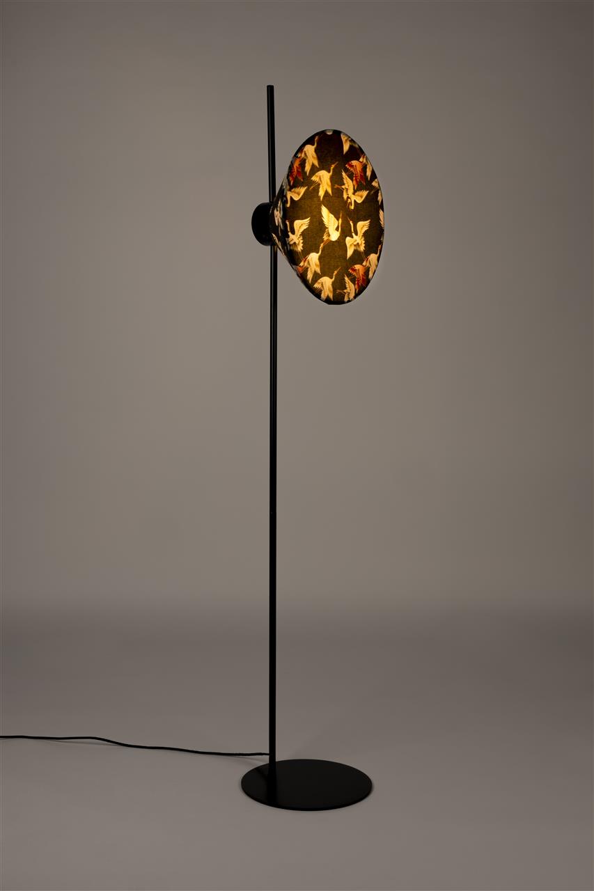 Stehlampe Jaylee – aus Metall in Schwarz
