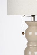 Stehlampe Ebbe – aus Keramik in Beige
