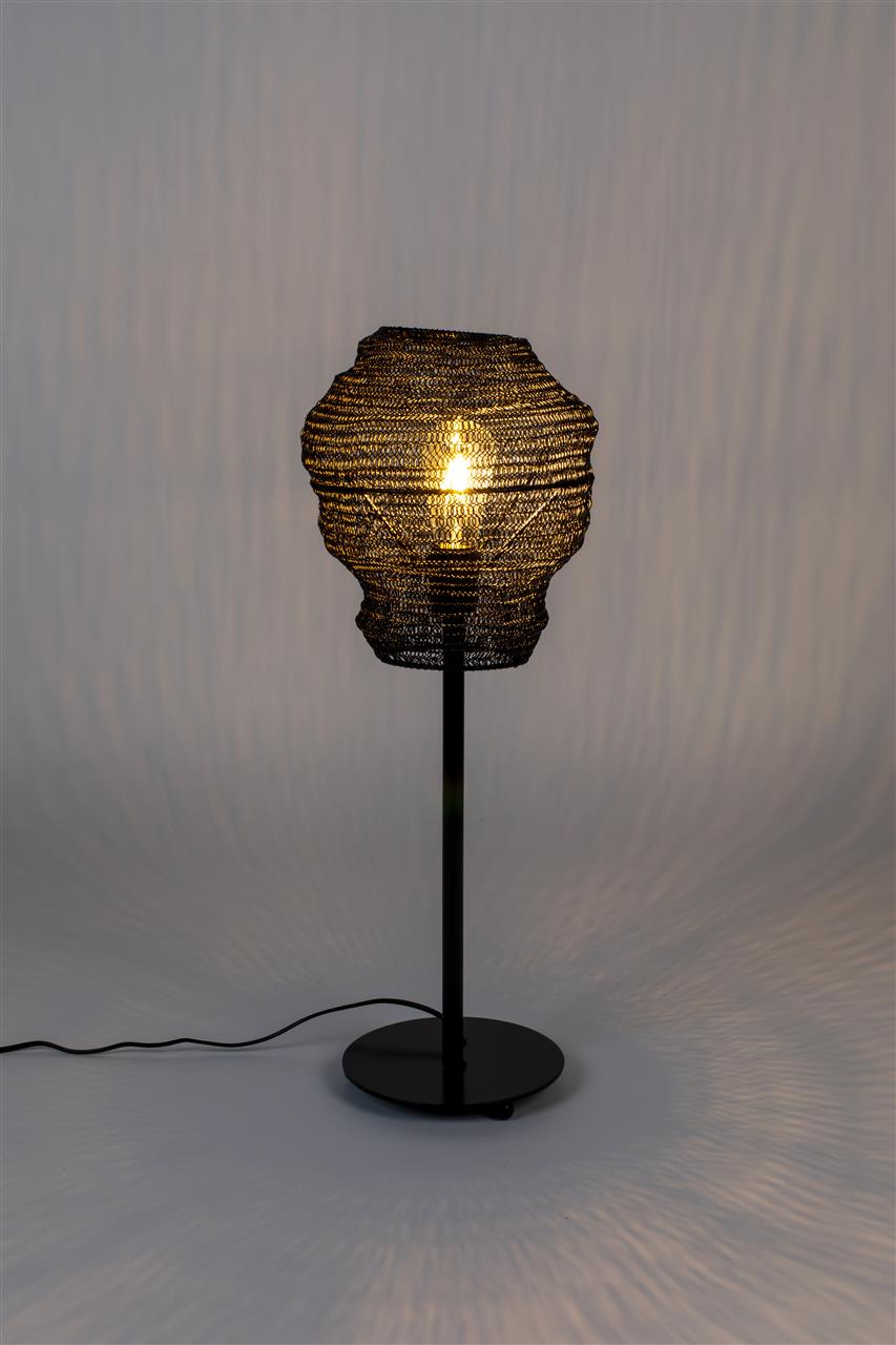 Tischlampe Lena – aus Metall in Schwarz