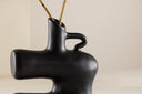 Vase Calvera 19 cm – Skulpturales Designobjekt in Weiß oder Schwarz