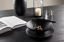 Schalen Black Swan - 2er-Set aus schwarzem Porzellan