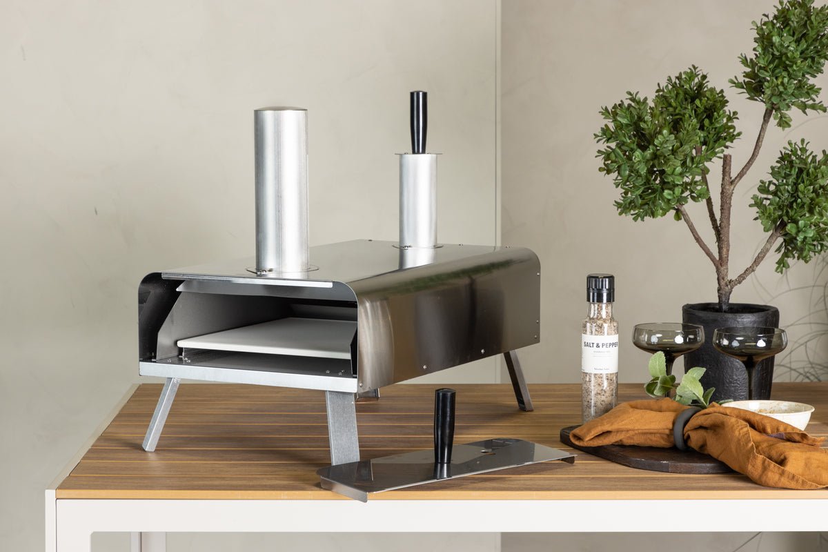 Pizzaofen Napoli - aus Stahl in Silber