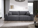 Designer Sofa Velanova 3 Sitzer Cord mit Schlaf- und Klappfunktion
