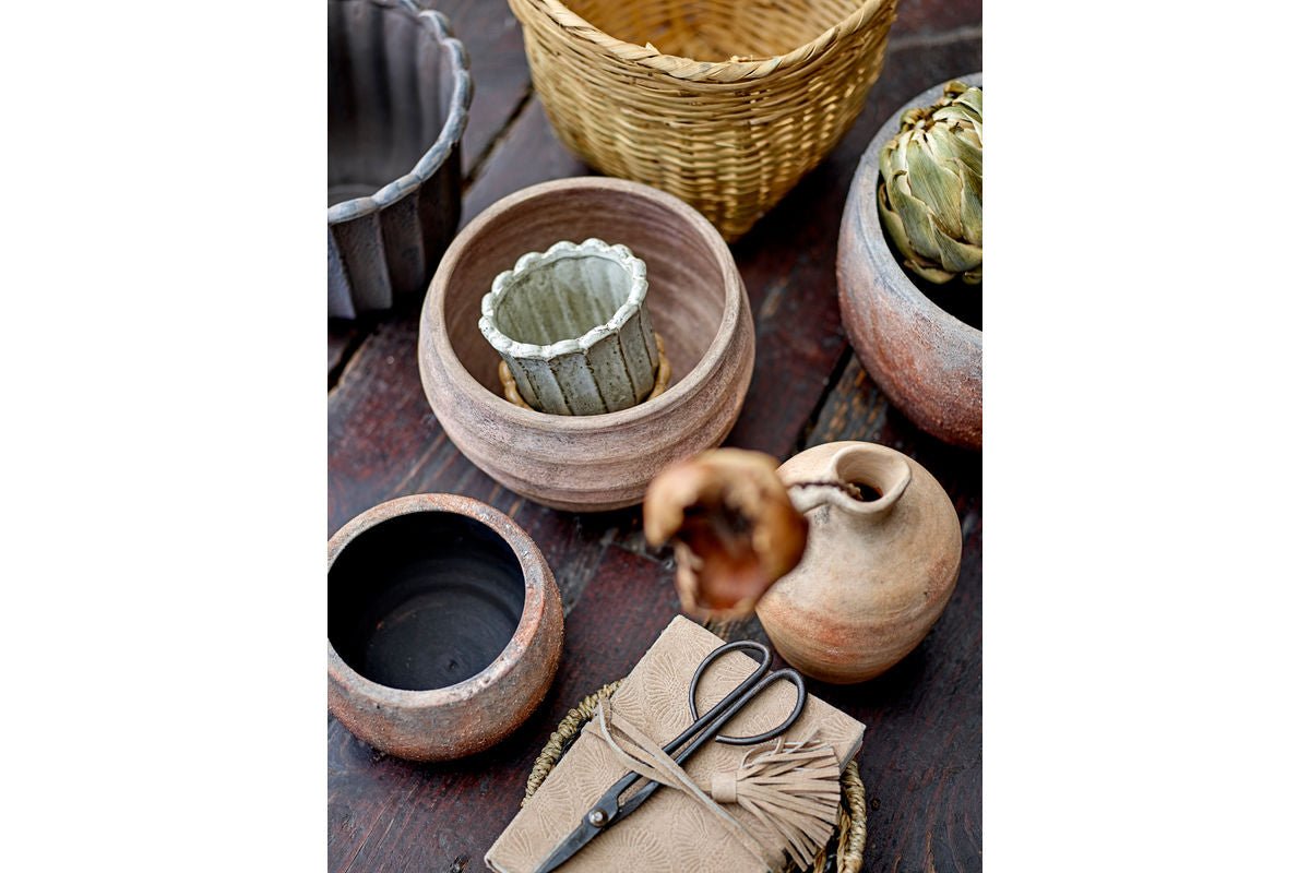 Deko-Blumentopf Kalymnos – Rustikales Terrakotta-Design in Braun