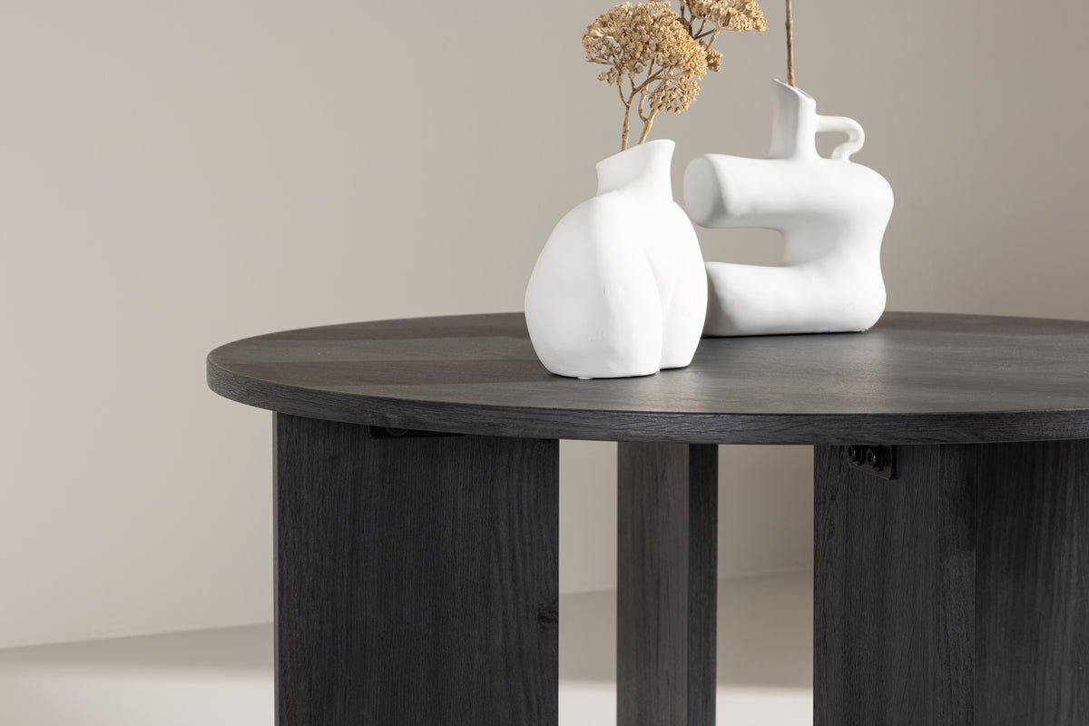 Couchtisch Davinci - Rundtisch mit Holzoptik