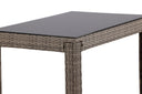 Garten Bartisch Bärbel - Hochtisch aus Rattan mit Glasplatte