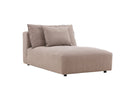 Designer Lounge Sessel Lanzia – Braun mit Leinenoptik