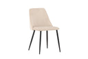 2er Set - Stuhl Liora aus weichem Polyestersamt