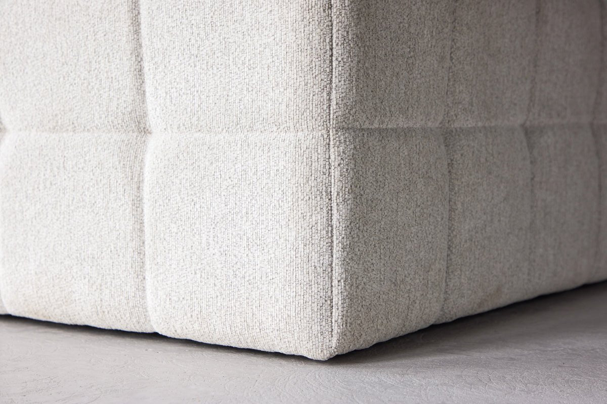 Sessel Marley - mit großer beigefarbener Sitzfläche