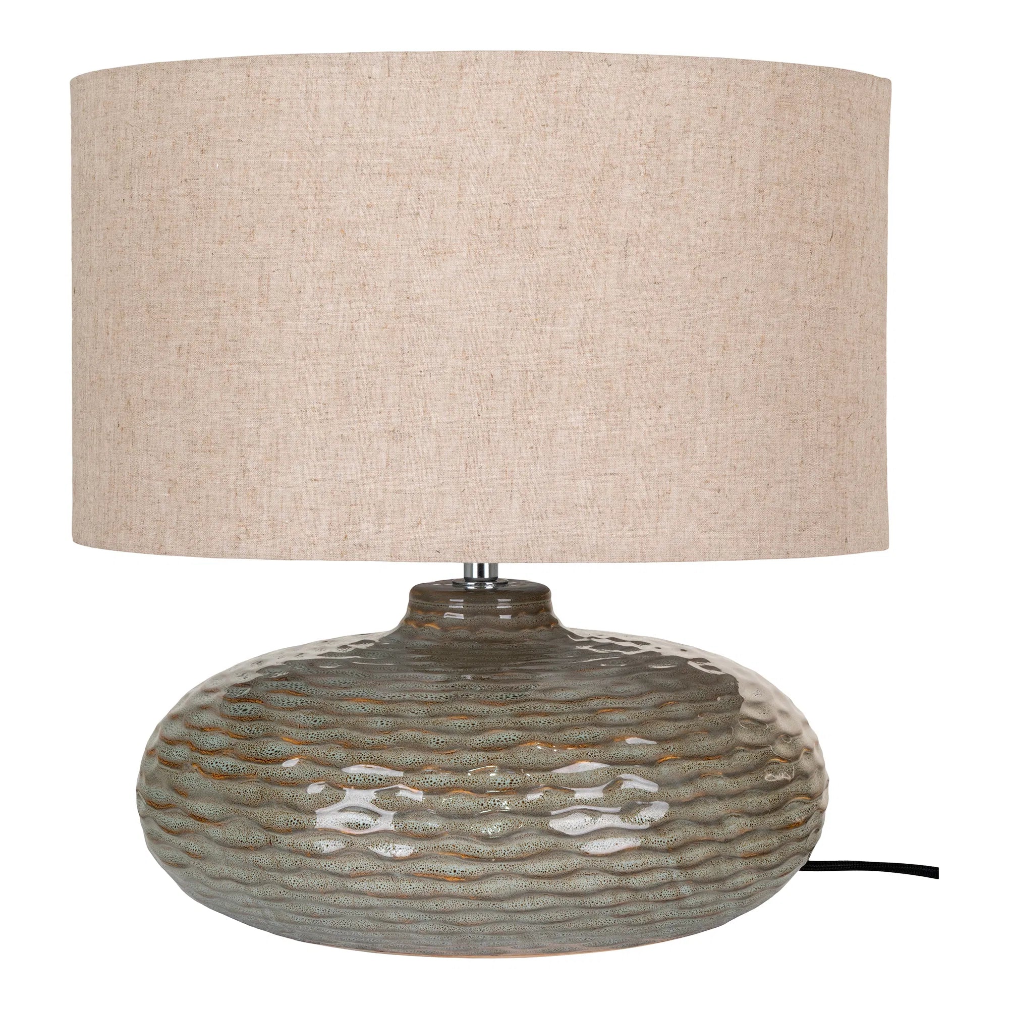 Tischlampe „Ferano“ – Eleganz aus Keramik in sanftem Grün