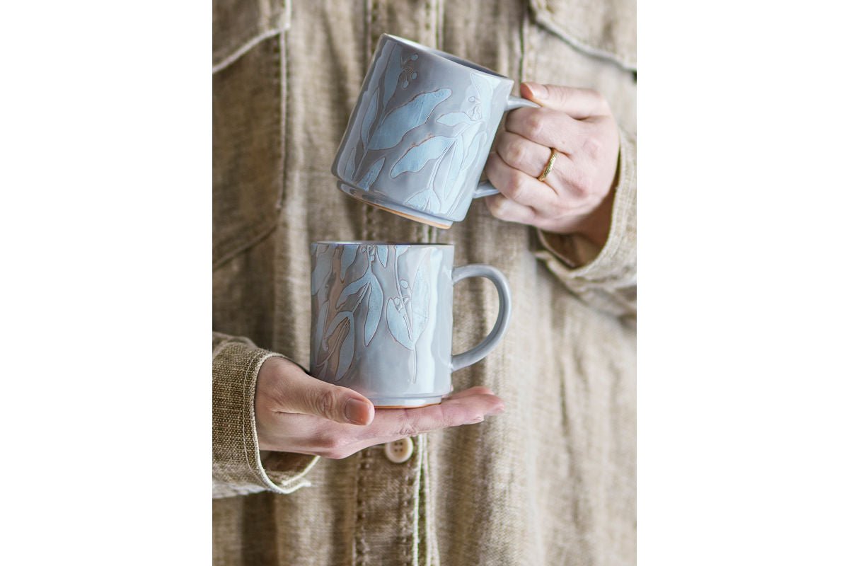 Becher Ceréa - aus Steingut gefertigt / 2er Set