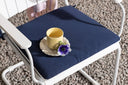 6er Set - Stuhlkissen Cushio aus Polyester in Blau