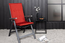 6er Set - Stuhlkissen Philly aus Polyester in Grau, Rot