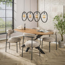 Pendelleuchte Vionara – 4 Leuchten aus arktisch schwarzem Metall in organischer Ringform