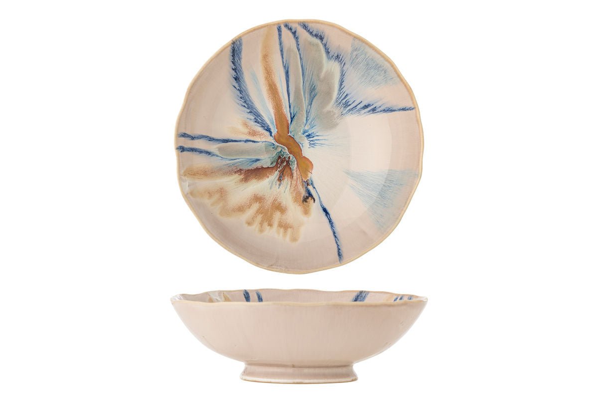 Schale Elora – Steingut mit reaktiver Glasur in sanften Naturtönen