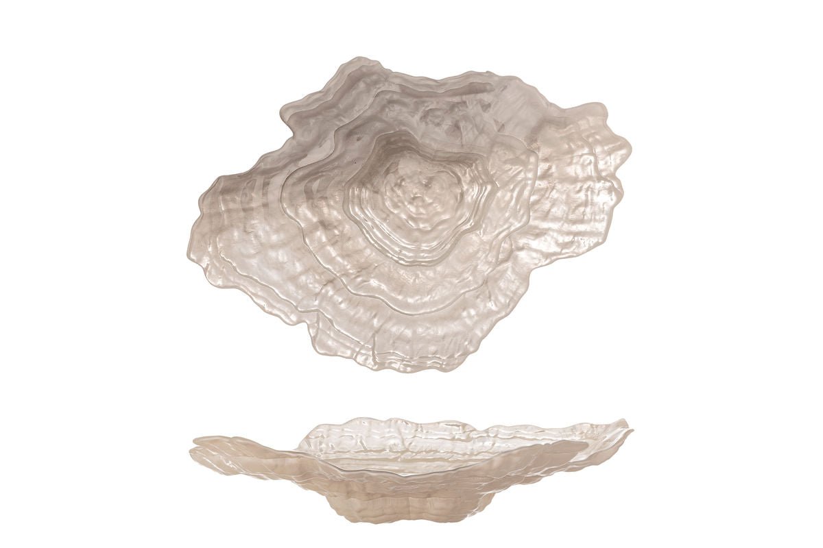 Schale Akuri – aus Glas in Natur mit organischer Form