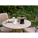 Garten Beistelltisch Mavlina -  aus Stahl in Taupe