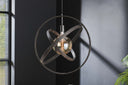Pendelleuchte Orvion – 1 Leuchte mit Sphären-Design aus Metall in Schwarz
