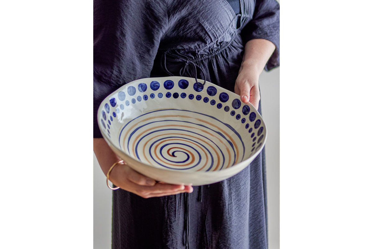 Schale Sheyma – Steingut handbemalt in Bunt
