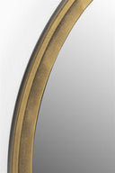 Spiegel Matz Rund – aus Eisen in Bronze