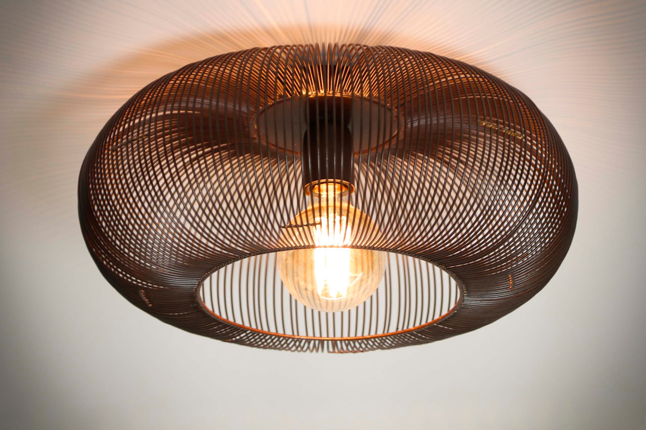 Deckenleuchte „Twira“ – Metallleuchte in Schwarznickel