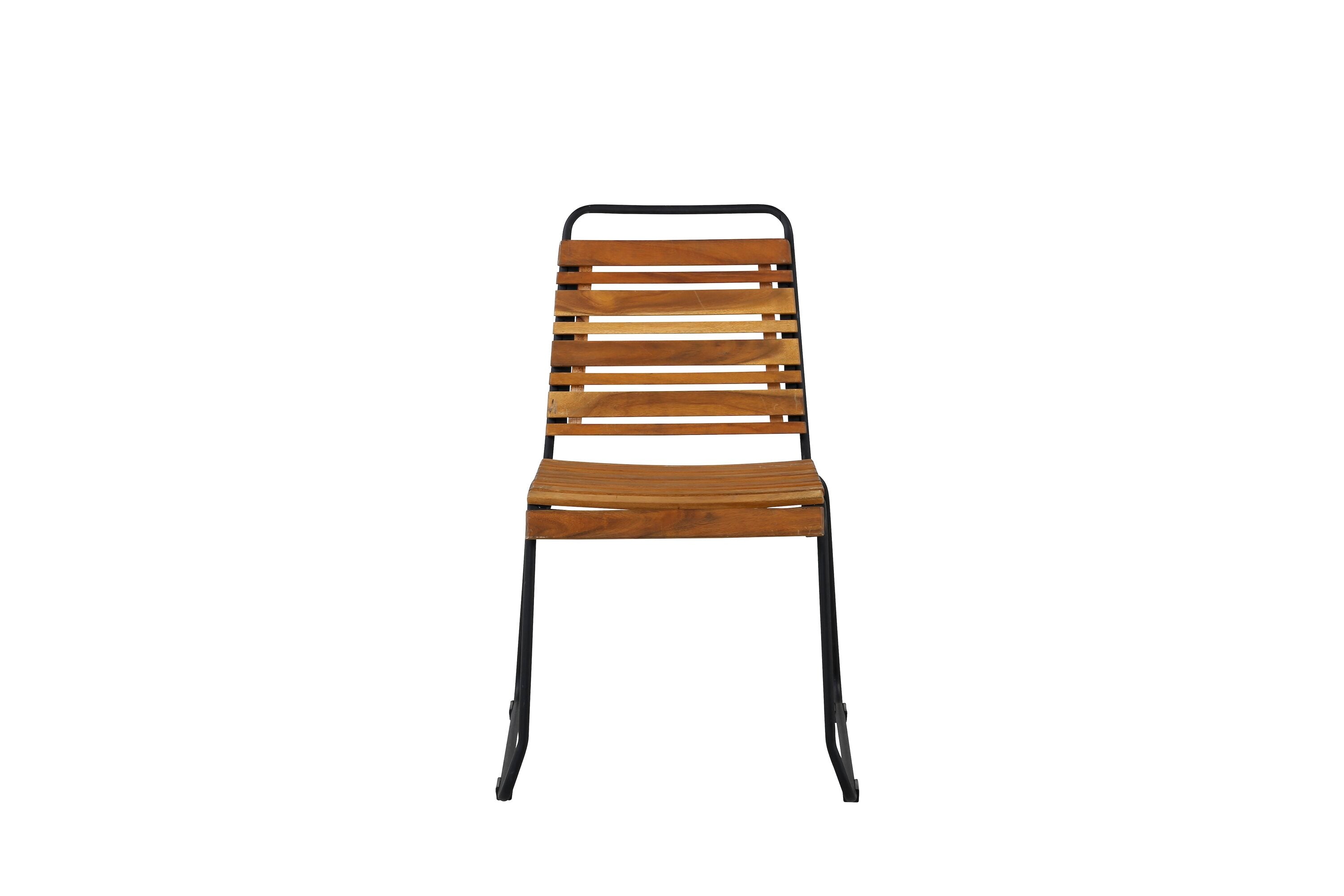 2er Set - Gartenstuhl Bali aus Akazie/Metall