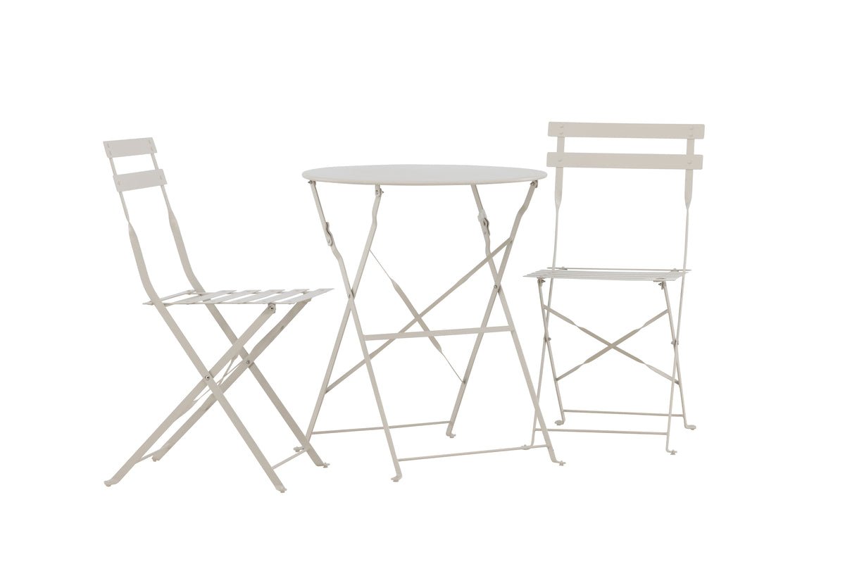 Garten Loungeset Elion – 3-teiliges Set mit rundem Tisch in 3 Farben