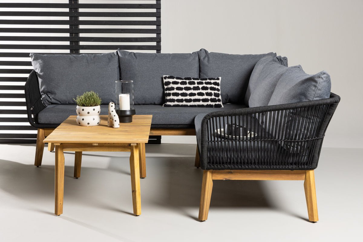 Garten Lounge Set Renavo – 2 teiliges Set aus Akazie & Polyester