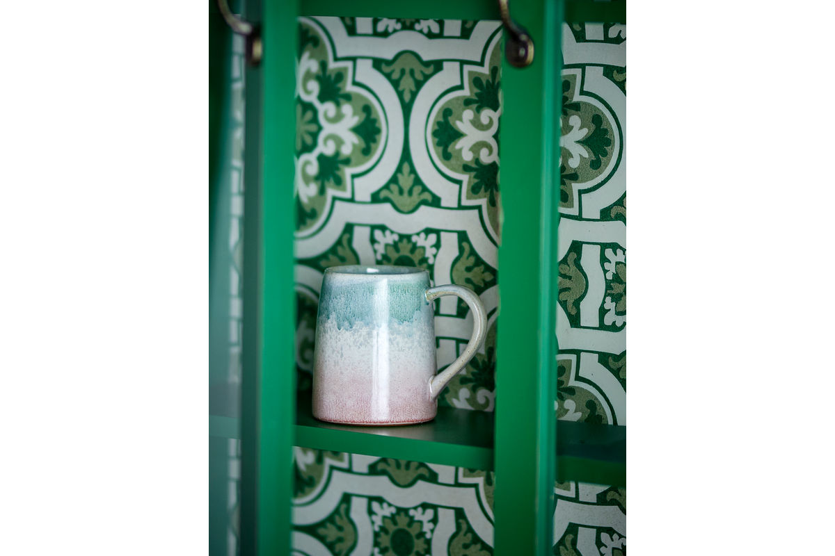 Becher-Set Jana – Steingut mit reaktiver Glasur (4er-Set)