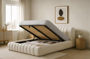 Designer Polsterbett Selene Bouclé mit Stauraum