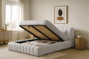 Designer Polsterbett Selene Bouclé mit Stauraum