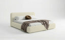 Designer Polsterbett Arosa in Bouclé mit Stauraum