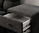 Designer Nachttisch Amy in Cord