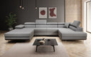 Designer Sofa Lago mit Schlaf - und Klappfunktion in Bouclé