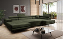 Designer Sofa Lago mit Schlaf - und Klappfunktion in Bouclé