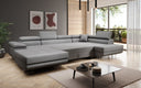 Designer Sofa Lago mit Schlaf - und Klappfunktion in Bouclé