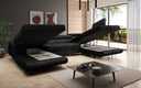 Designer Sofa Lago mit Schlaf - und Klappfunktion in Bouclé