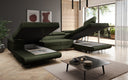 Designer Sofa Lago mit Schlaf - und Klappfunktion in Bouclé