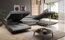 Designer Sofa Lago mit Schlaf - und Klappfunktion in Bouclé