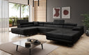 Designer Sofa Lago mit Schlaf - und Klappfunktion in Bouclé