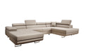 Designer Sofa Lago mit Schlaf - und Klappfunktion in Bouclé