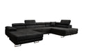Designer Sofa Lago mit Schlaf - und Klappfunktion in Bouclé