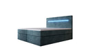 Boxspringbett Sejour mit LED u. Stauraum in Cord